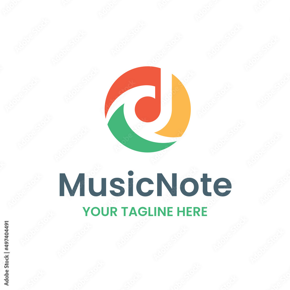 Music Note Audio Record Sound Global Vector Abstract Illustration Logo Icon Design Template Element Music Note Audio Record Sound Global Vector Abstract Illustration Logo Icon Design Template Element