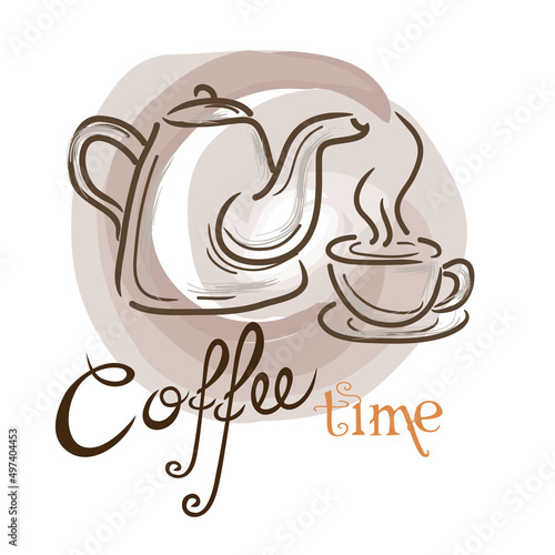 Conceptual quote about the pleasure of drinking coffee