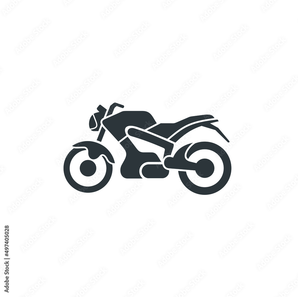 illustration of motorbike 125cc, vector art.