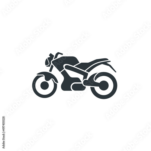 illustration of motorbike 125cc, vector art. photo