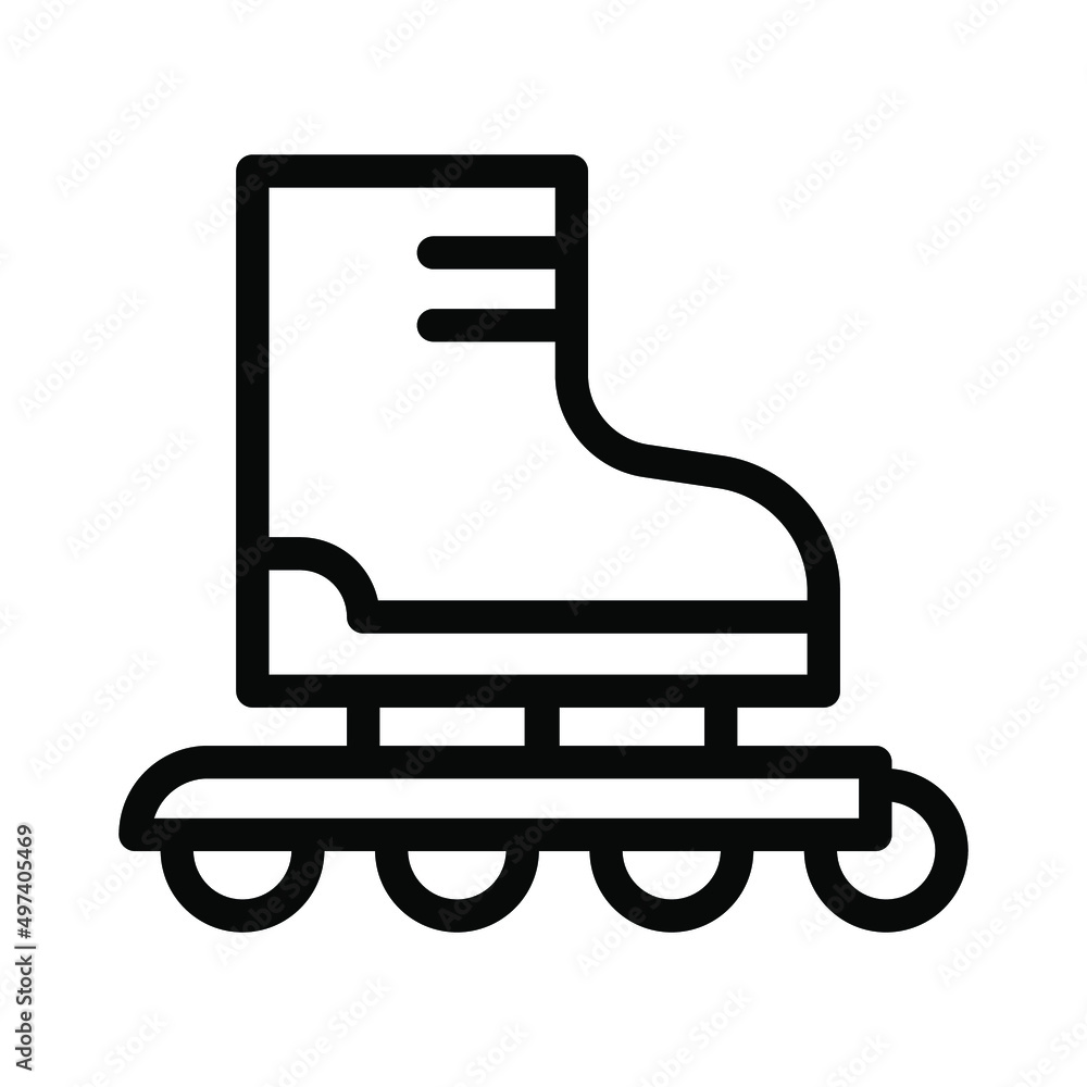 roller skate line icon illustration vector graphic roller skate line icon illustration vector graphic
