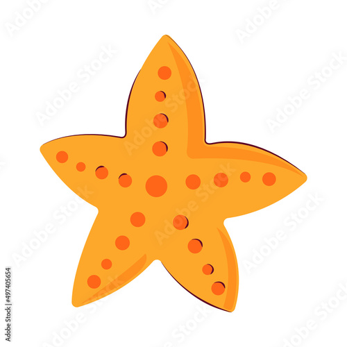 starfish cartoon icon