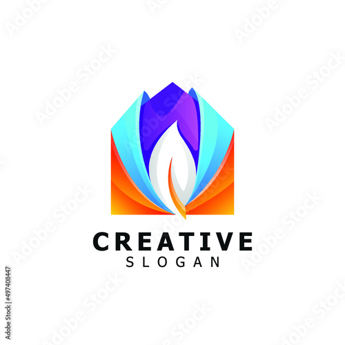 Creative Modern Abstract Real Estate Logo Design