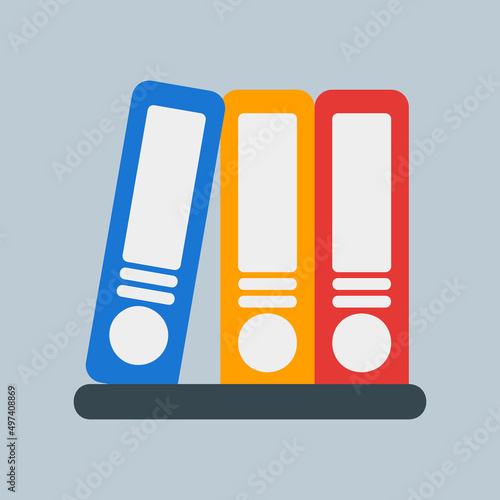 Document icon in flat style, use for website mobile app presentation