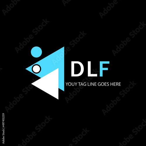 DLF letter logo creative  design with vector graphic photo