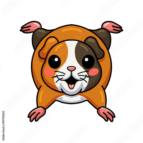 Cute little guinea pig cartoon