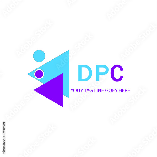 DPC letter logo creative design with vector graphic photo