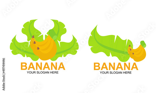 Banana set logo  suitable for food business2 photo