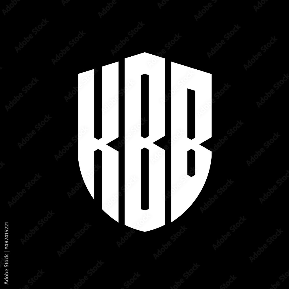 KBB letter logo design. KBB modern letter logo with black background