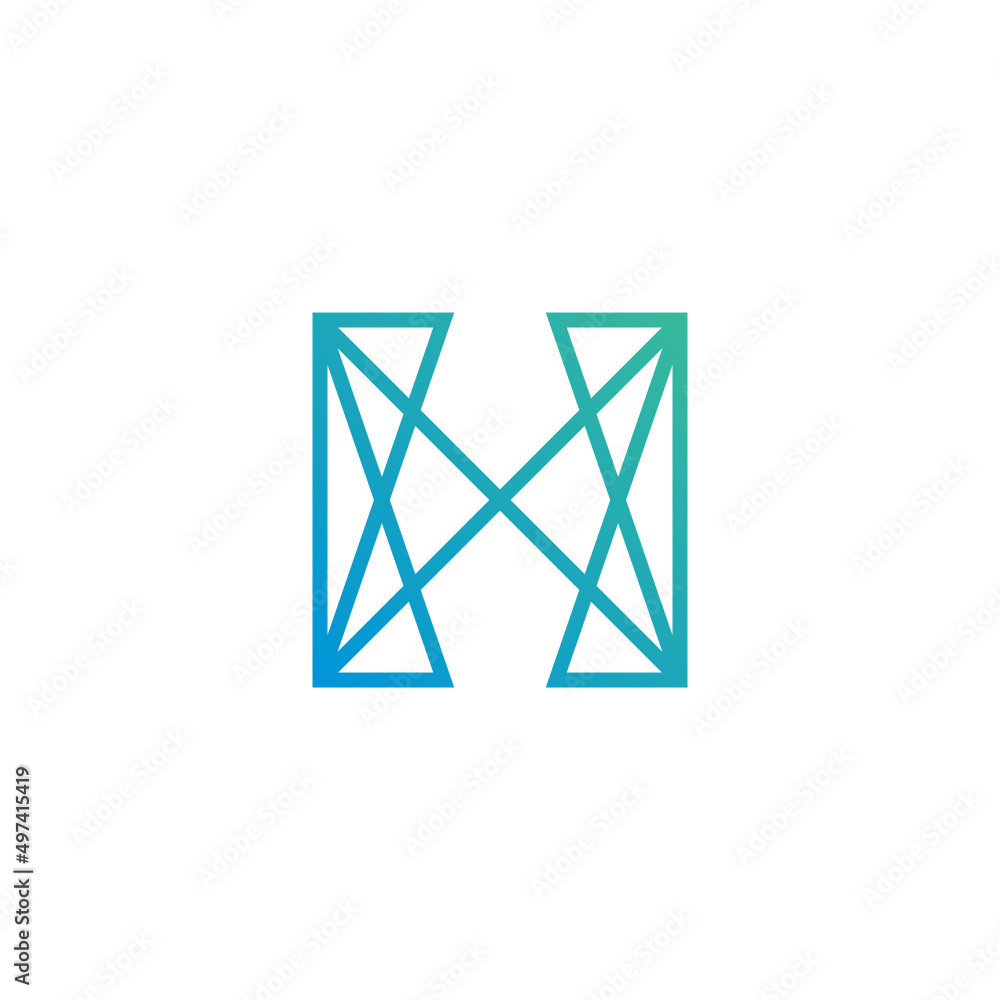 H Letter Alphabet Initial Connection Lines Network Vector Abstract Illustration Logo Icon Design Template Element H Letter Alphabet Initial Connection Lines Network Vector Abstract Illustration Logo Icon Design Template Element