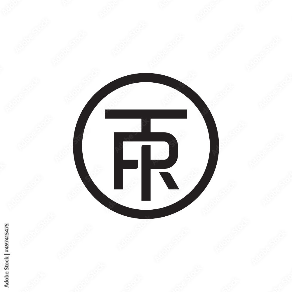 T R TR RT Initial Letter Alphabet Monogram Vector Abstract Illustration Logo Icon Design Template Element T R TR RT Initial Letter Alphabet Monogram Vector Abstract Illustration Logo Icon Design Template Element