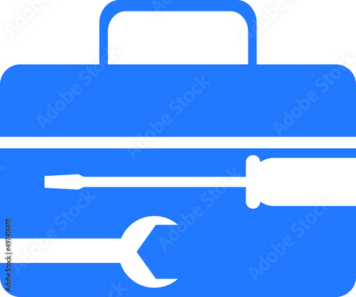 Toolbox icon, equipment icon vector