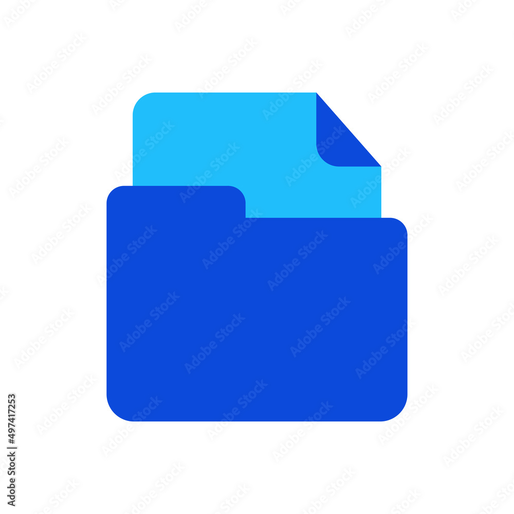 Files documents icon vector graphic illustration in blue Files documents icon vector graphic illustration in blue