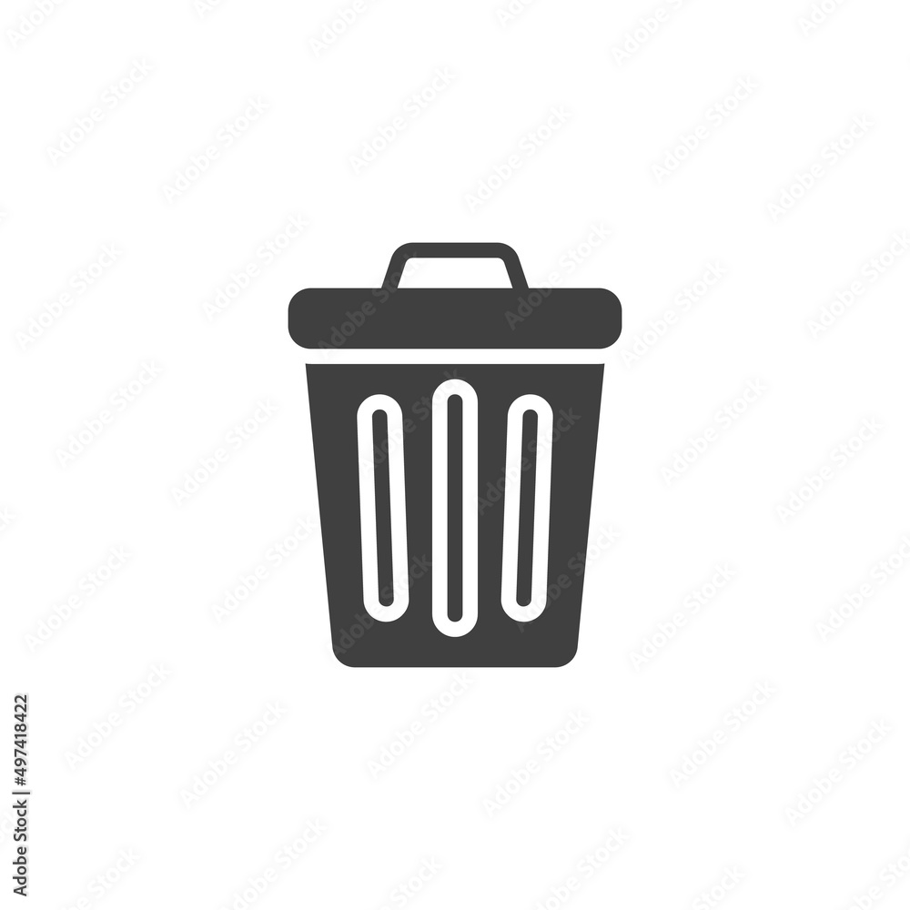 Recycle bin vector icon Recycle bin vector icon