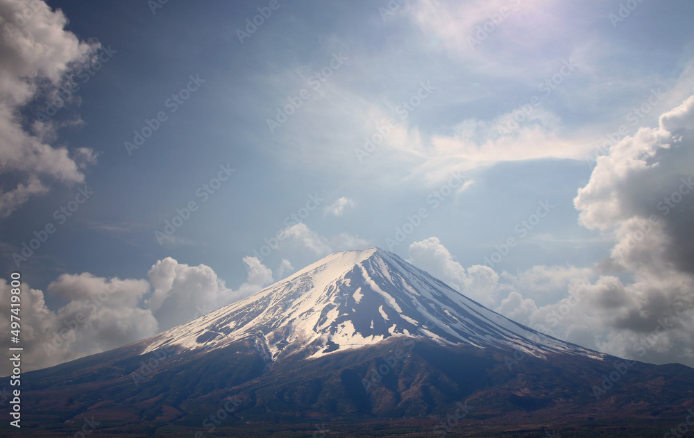 Mount Fuji in the fine weather.
