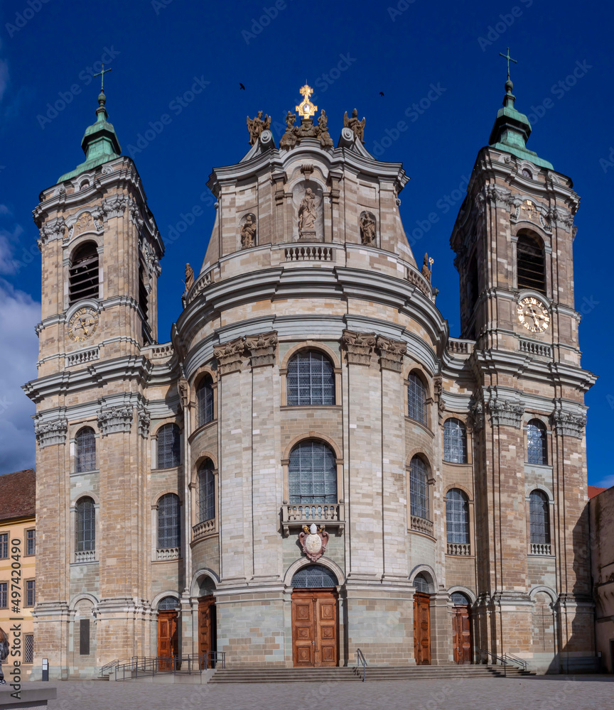 Basilika St. Martin und Oswald. Former main church of Weingarten abbey. Baroque catholic cathedral