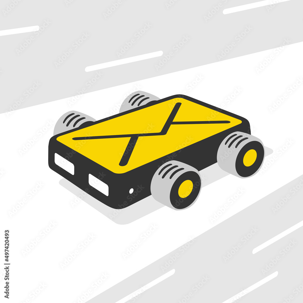 Vector Illustration Mail Message On The Way Vector Illustration Mail Message On The Way