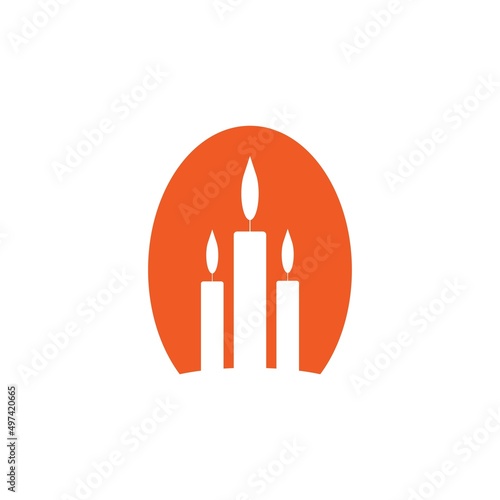 candle icon vector illustration design image element