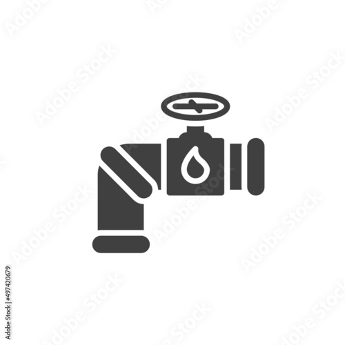 Oil pipeline vector icon
