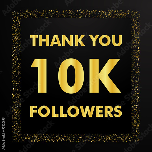 Thank you followers people, 10k online social groups, number of subscribers in social networks, the anniversary vector illustration set. My followers logo, followers achievement symbol design.