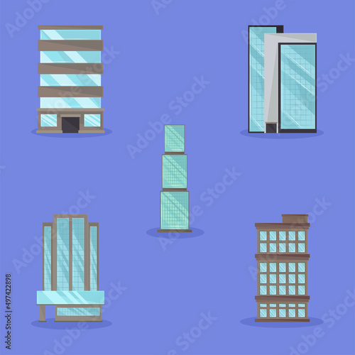 set of building