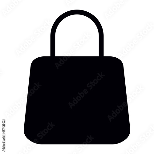 bag glyph icon