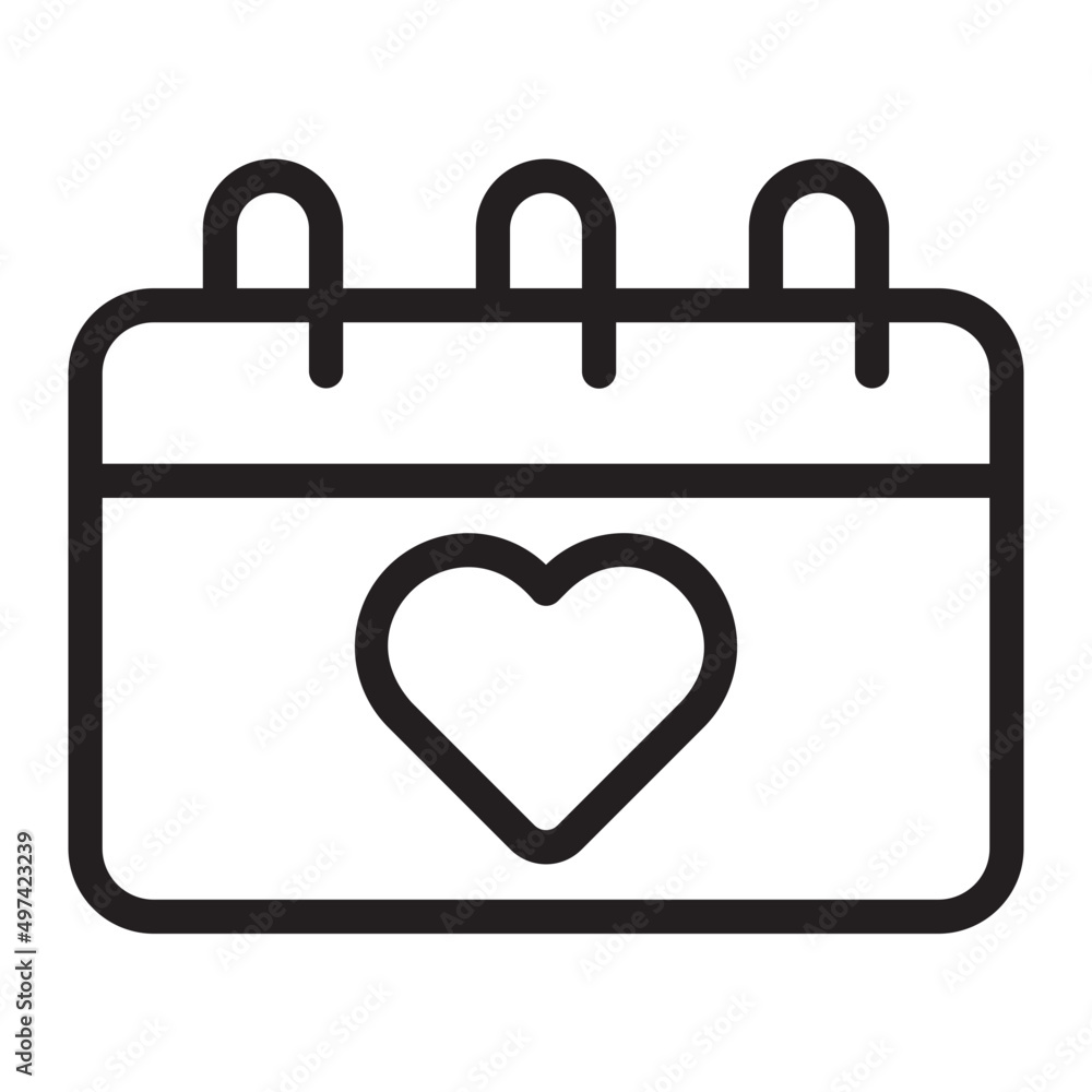 calendar line icon calendar line icon
