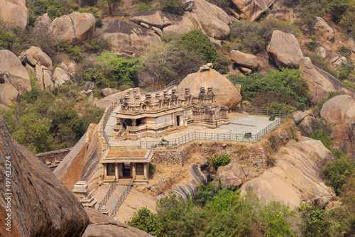 Top view of Hidambeswara Temple, Chitradurga Fort, Karnataka, India