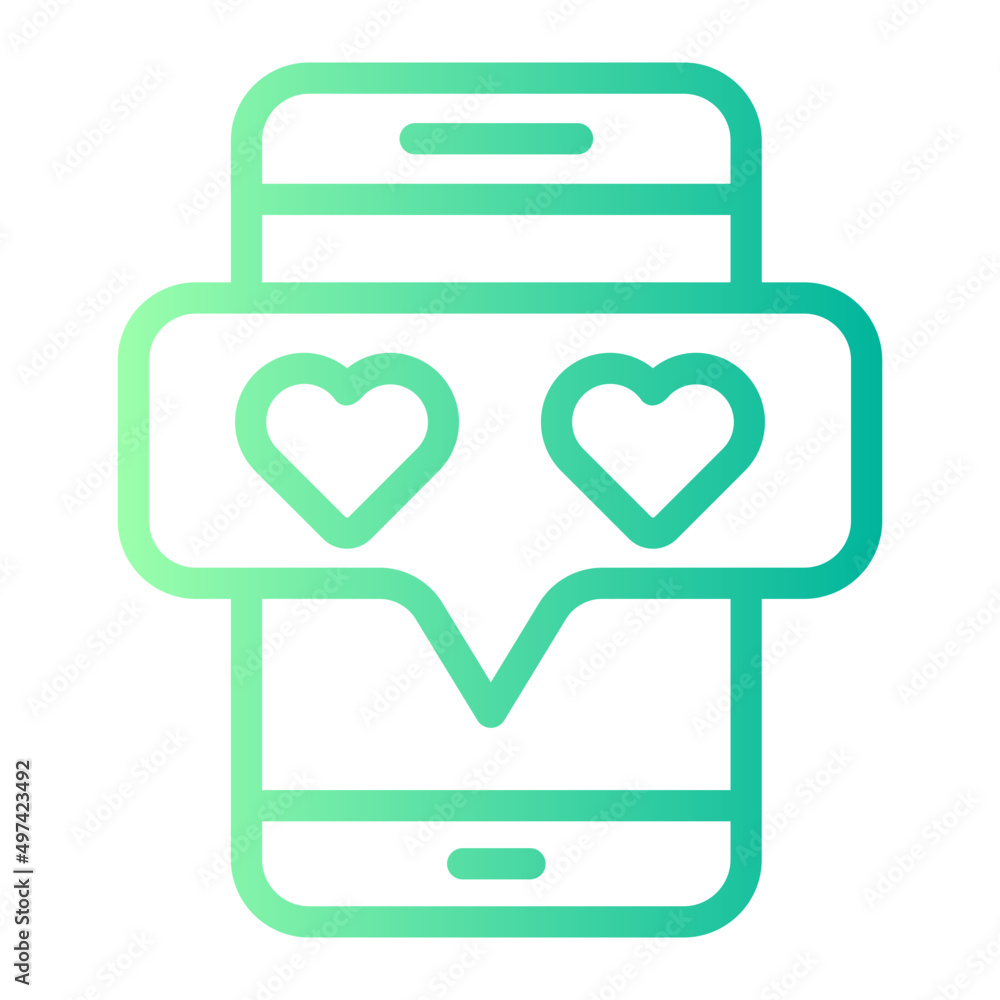 mobile phone gradient icon mobile phone gradient icon