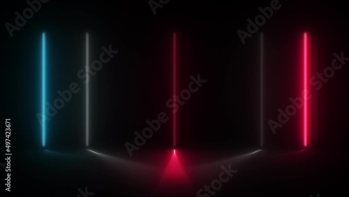 Wallpaper Mural Concept 60-N1 Animated abstract neon light with led light effect and flickering pattern. Torontodigital.ca