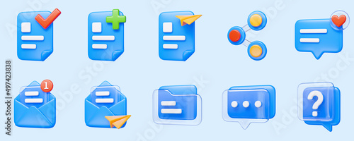 Internet and website icons set