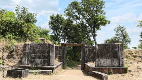 Entrance Gate for Kavaledurga Fort Remain, Shimoga, Karnataka, India photo