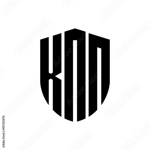 KNN letter logo design. KNN modern letter logo with black background. KNN creative  letter logo. simple and modern letter logo. vector logo modern alphabet font overlap style. Initial letters KNN  photo