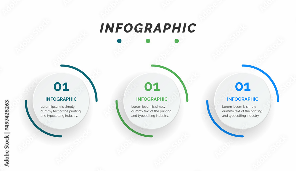 Business data visualization. Process chart. Abstract elements of graph, diagram with steps, infographic template with 3 options. Vector illustration. Business data visualization. Process chart. Abstract elements of graph, diagram with steps, infographic template with 3 options. Vector illustration.