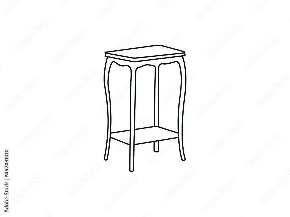 Tea table line icon concept. Tea table vector linear illustration, symbol, sign. Tea table vector.tea table. creative Business design Tea table line icon concept. Tea table vector linear illustration, symbol, sign. Tea table vector.tea table. creative Business design