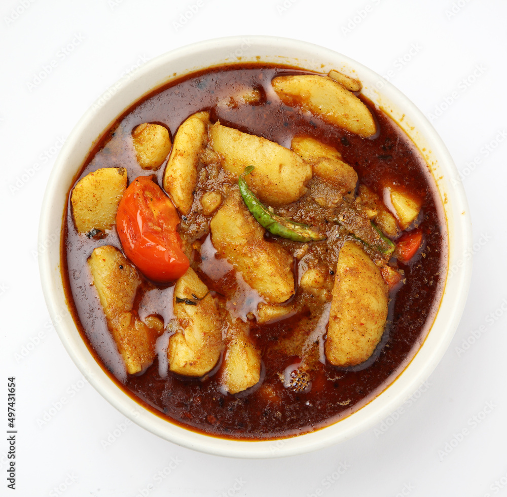 Homemade potato curry -Indian cuisine.Aloo masala Homemade potato curry -Indian cuisine.Aloo masala