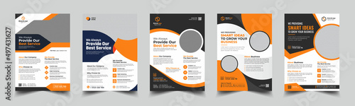 Corporate business, digital marketing agency flyer Brochure design, cover modern layout, annual report, poster, flyer in A4 template