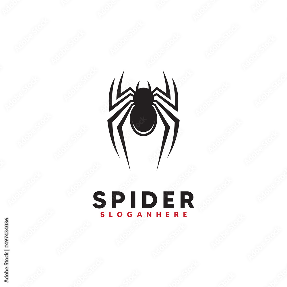 Spider logo template vector illustration design icon Spider logo template vector illustration design icon