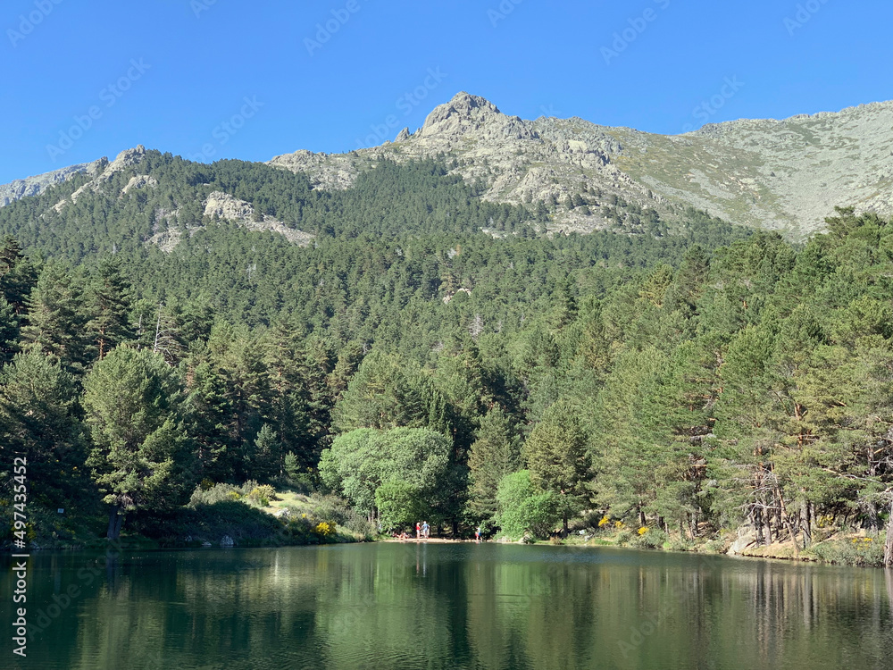 landscape with sky and clouds in the mountains of Madrid landscape with sky and clouds in the mountains of Madrid