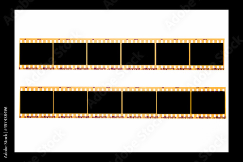 (35 mm.) film collections frame.With black space.film camera.text space.film template. 