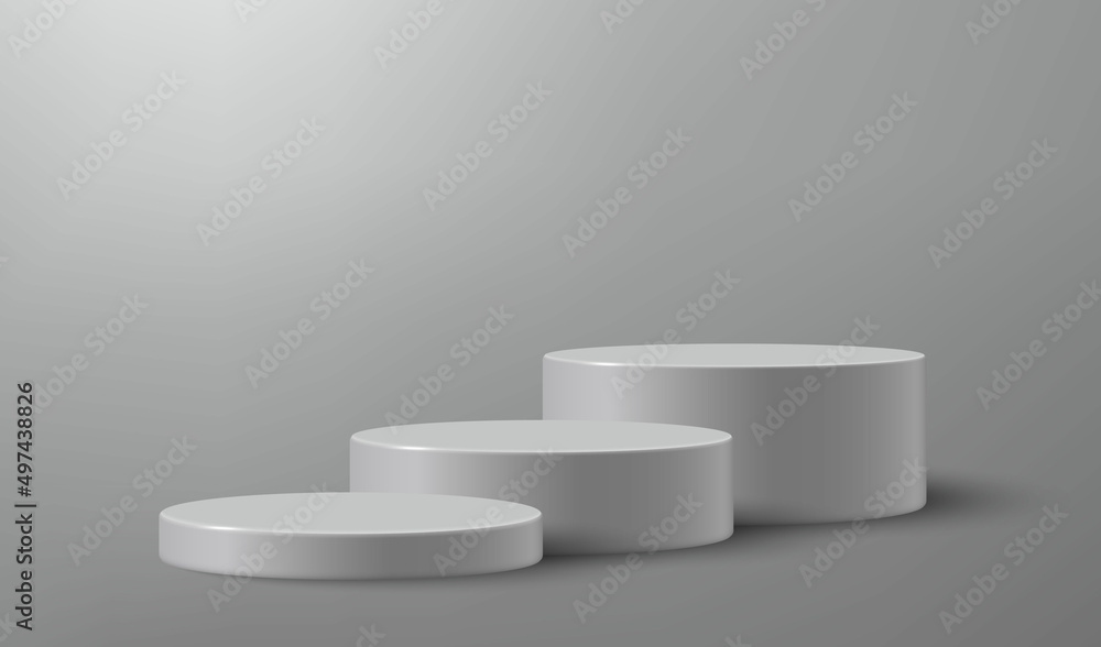 3d realistic podium or pedestal on empty studio background 3d realistic podium or pedestal on empty studio background