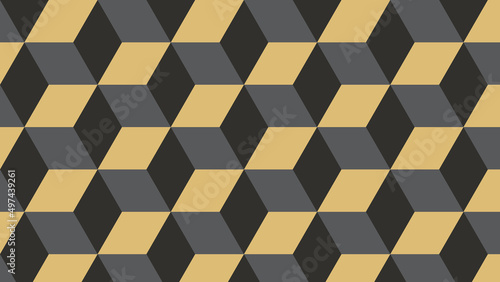 Isometric Hexagonal Pattern Background. Design Perfect For Fabric, Clothing, Print