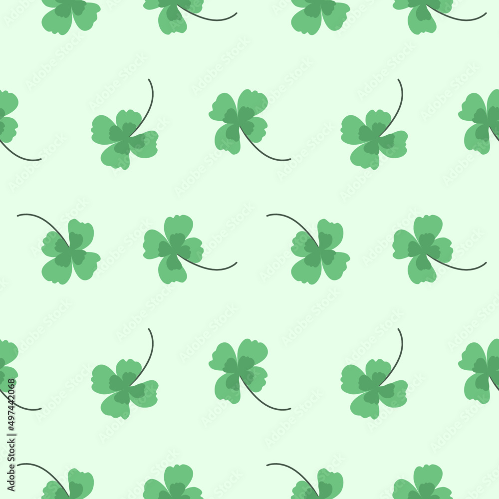 Fototapeta premium seamless pattern with clover