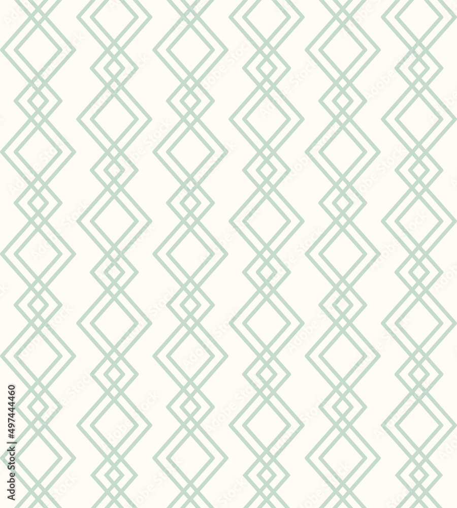 Abstract geometric background. Vector seamless pattern with rhombuses and zigzag lines. Vintage diamond wallpaper print Abstract geometric background. Vector seamless pattern with rhombuses and zigzag lines. Vintage diamond wallpaper print