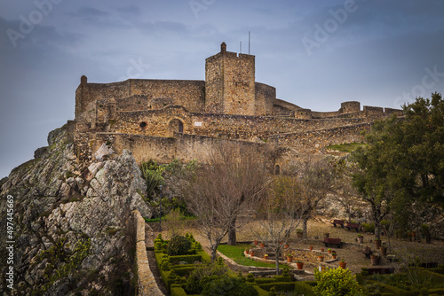 Amazing view of Marvao Castle, in a small picturesque village in Alentejo, Portugal.