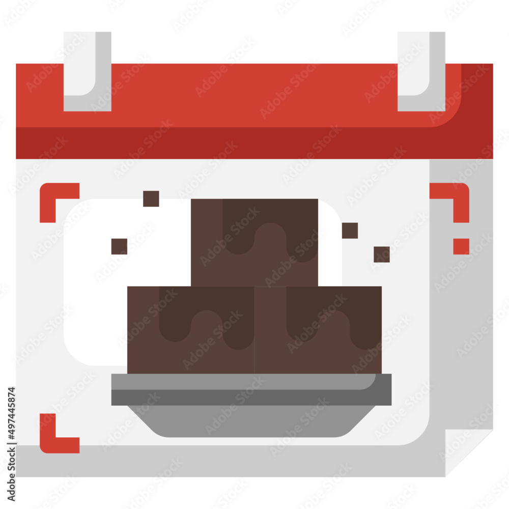 BROWNIE flat icon,linear,outline,graphic,illustration BROWNIE flat icon,linear,outline,graphic,illustration