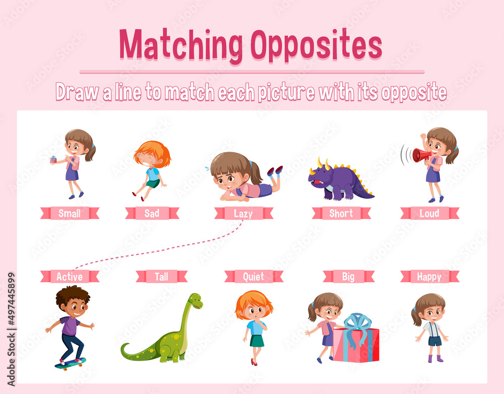 Matching opposite words worksheet Matching opposite words worksheet