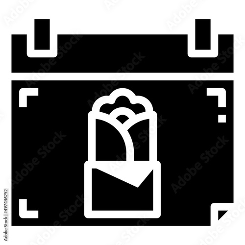 SHAWARMA glyph icon,linear,outline,graphic,illustration