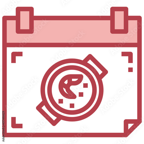 PAELLA red line icon,linear,outline,graphic,illustration