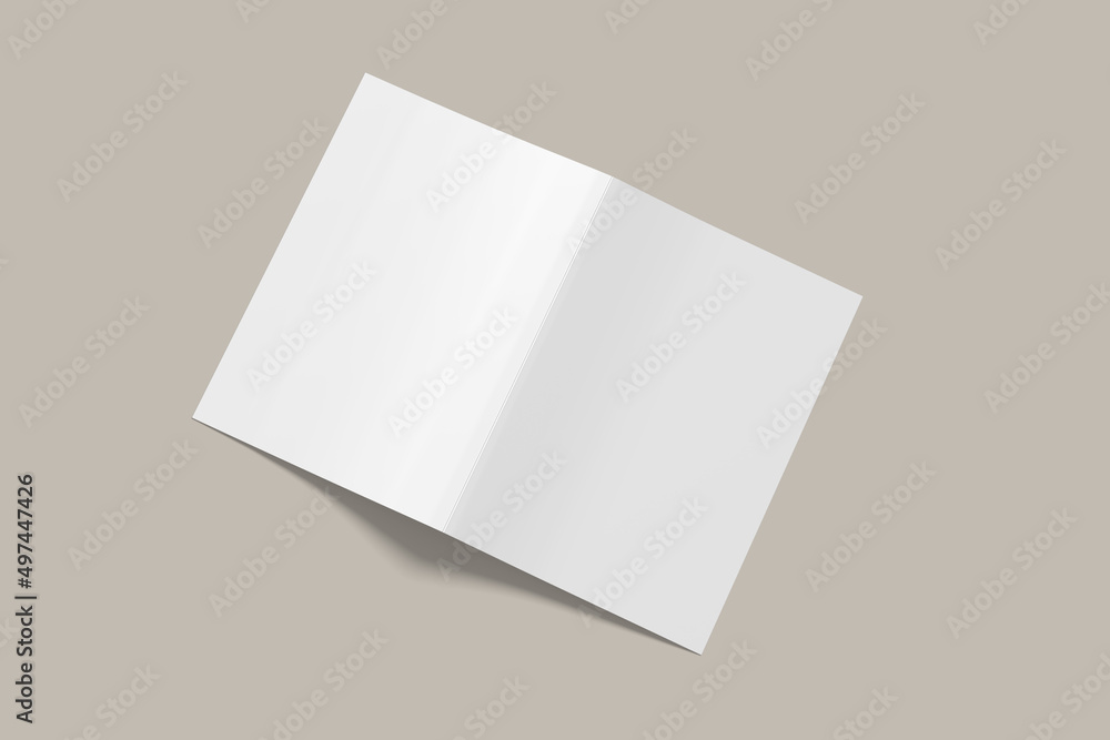 Blank A4 Cover Bifold Brochure Mockup Blank A4 Cover Bifold Brochure Mockup